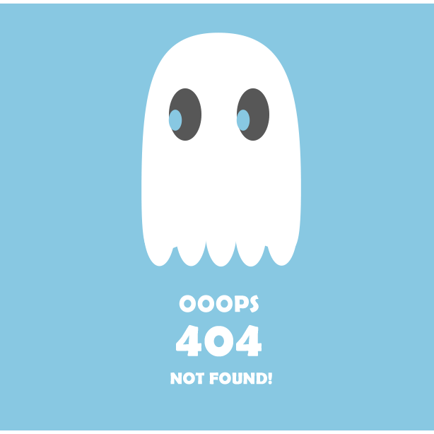ghost web design page not found 404 error